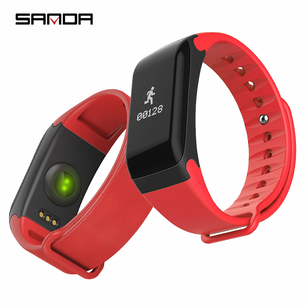 

SANDA Sport Bracelet Bluetooth Camera Wristband Blood Pressure Exercise Heart Rate Pedometer Fitness Smart Watch For IOS Android