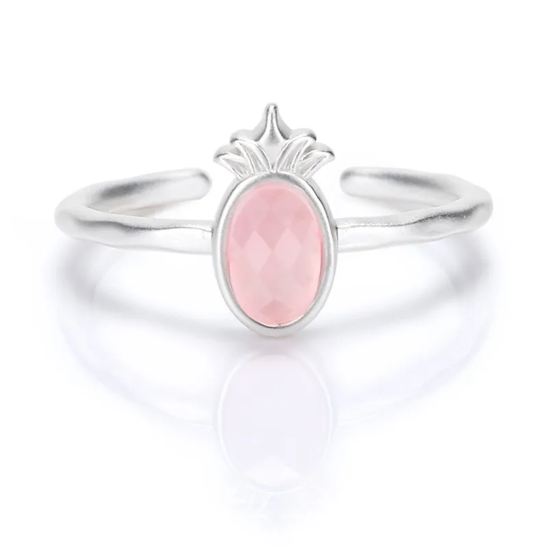 Natural-Rose-Quartz-Open-Rings-for-Women