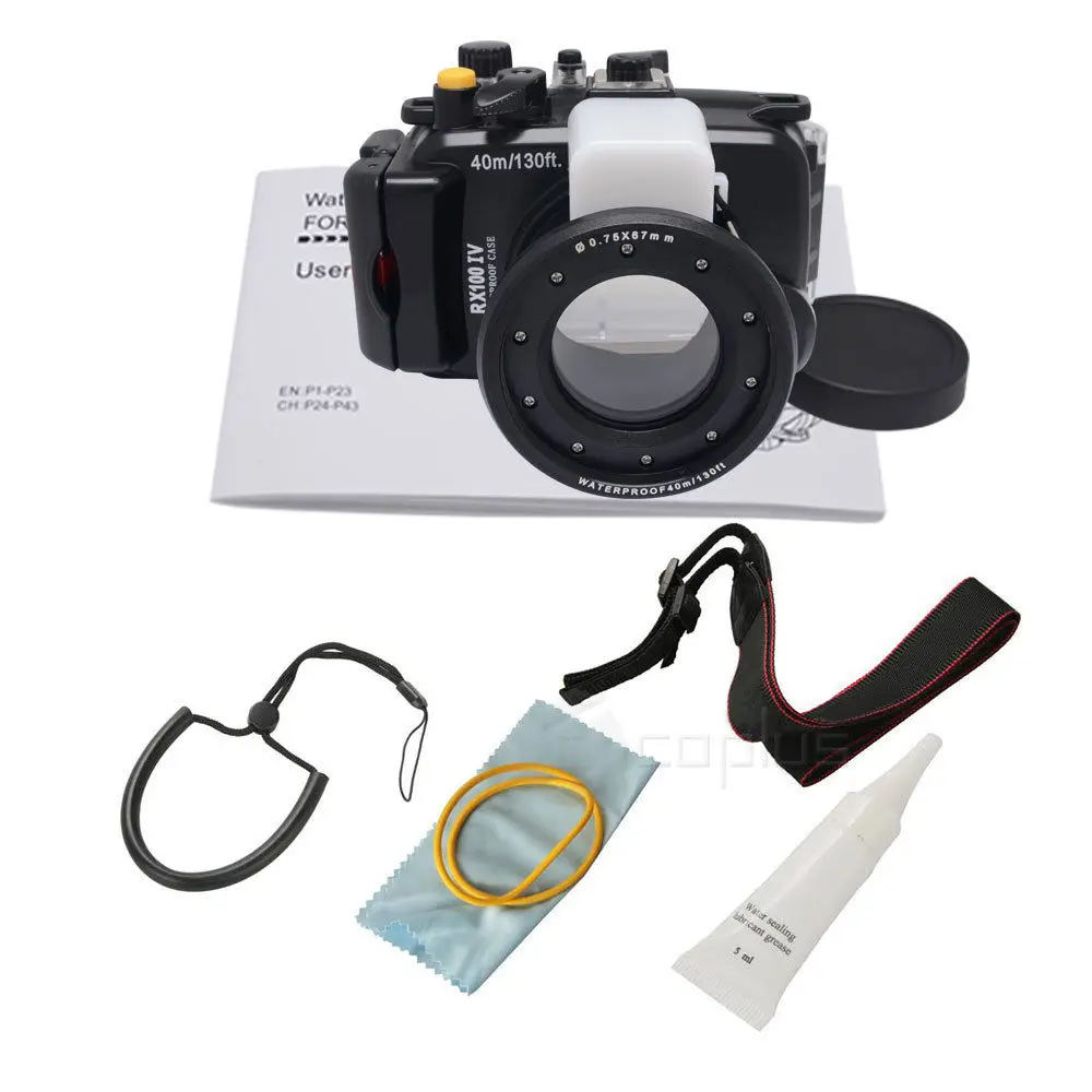 

Waterproof Underwater Housing Diving Camera bag Case for Sony DSC-RX100 IV/RX100 M4 Mark 4