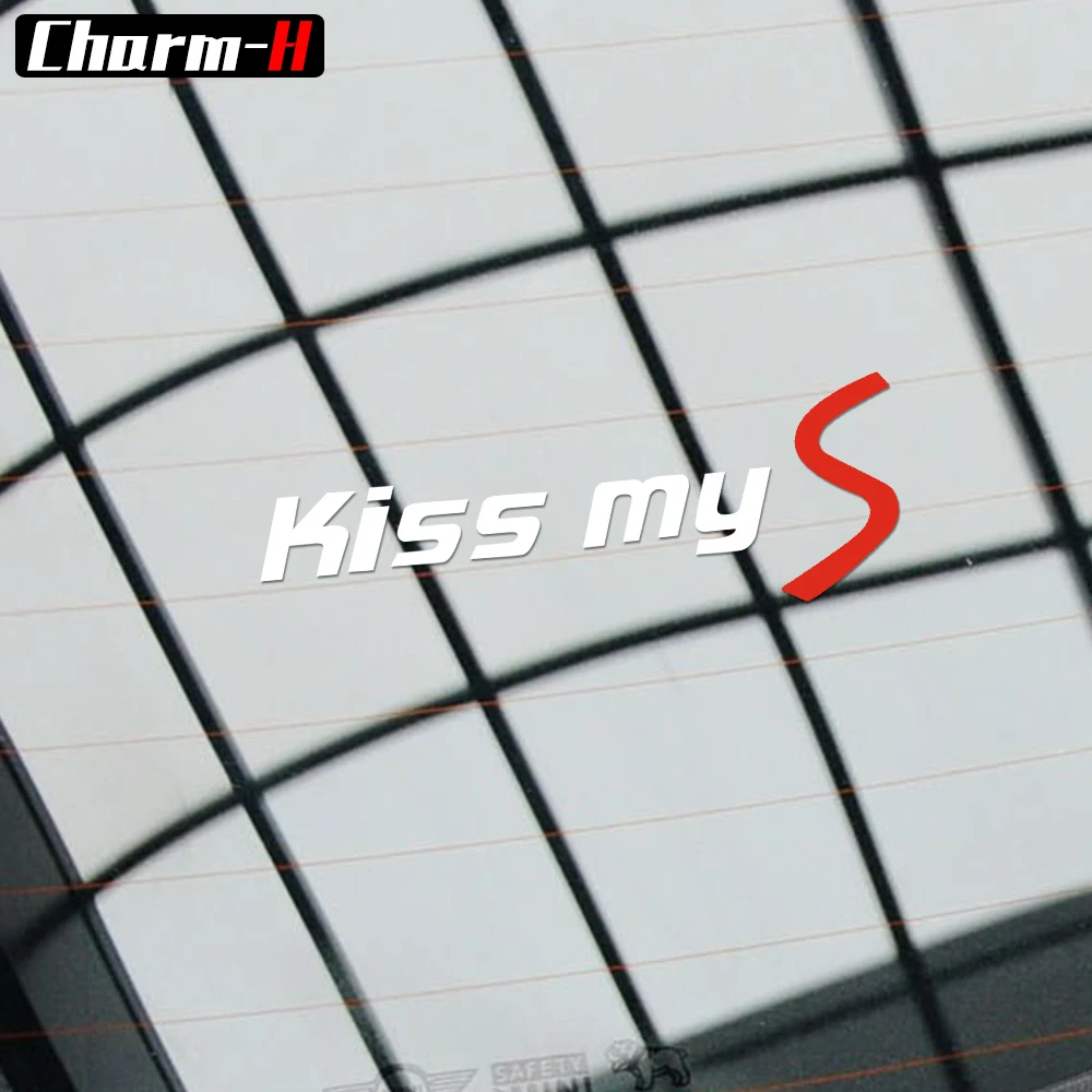 Автомобильный Стайлинг Kiss my S наклейка на лобовое стекло светоотражающие
