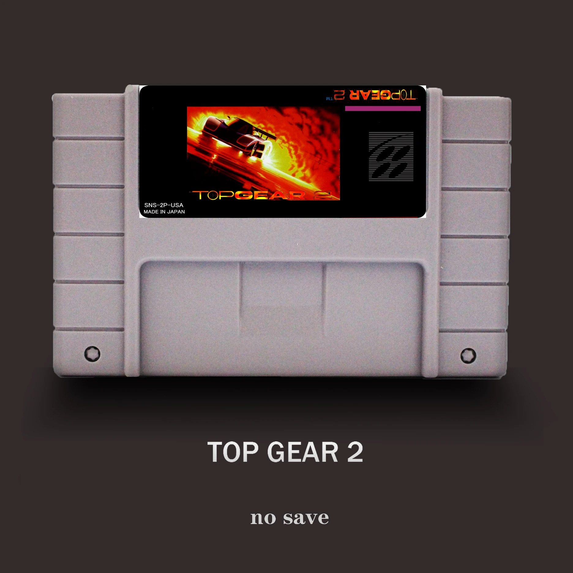 Топ GEAR 2-16 бит для NTSC игровой плеер большой серый игровой карты
