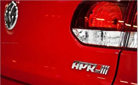 Abs APR Stage III+ эмблема хвостовая часть наклейка значок для Audi A4 A5 A4L Q5 Porsche Volkswagen golf 6 7 R20 GTI стайлинга автомобилей - Название цвета: Оранжевый