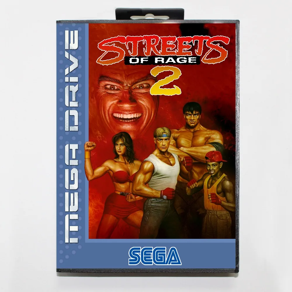Игровая карта Street of rage 2 16 bit SEGA MD с розничной коробкой для Sega Mega Drive For Genesis|streets 2|streets