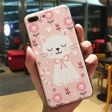 

Cute Cat princess 3D Relief Hard Case for iphone XS Max X XR XS Rabbit flowers case For iphone 6 6s 7 8 plus