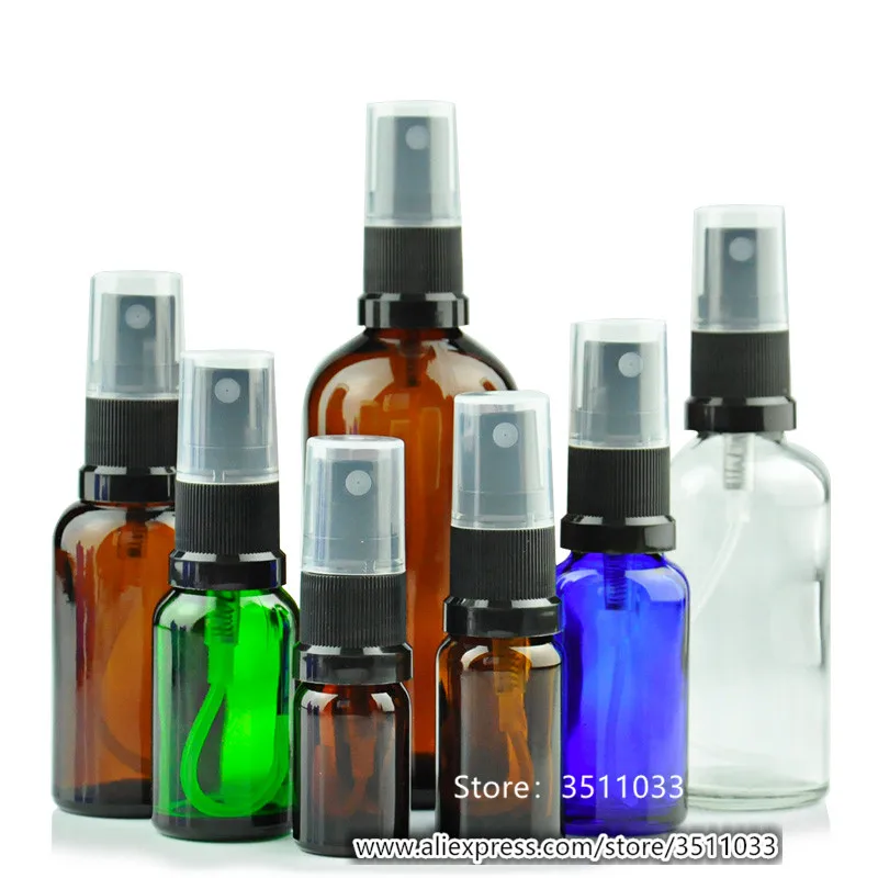 Download Amber Glass Spray Bottle Green Small Empty Glass Atomizer ... Yellowimages Mockups