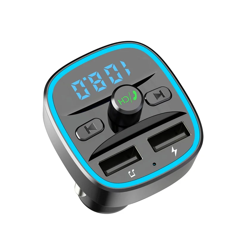 Bluetooth 5 0 Автомобильный mp3 музыкальный плеер fm-приемник передатчик двойной USB