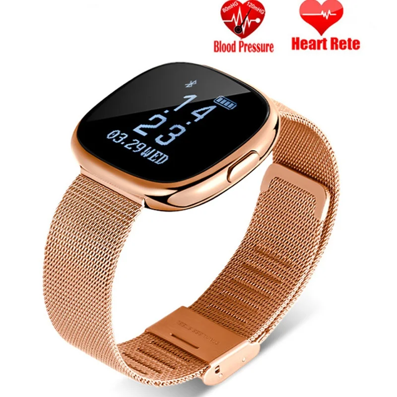  Bluetooth Smart Bracelet with Heart Rate Monitor Waterproof Pedometer Fitness Tracker Women Men Smart Watch for IOS Android