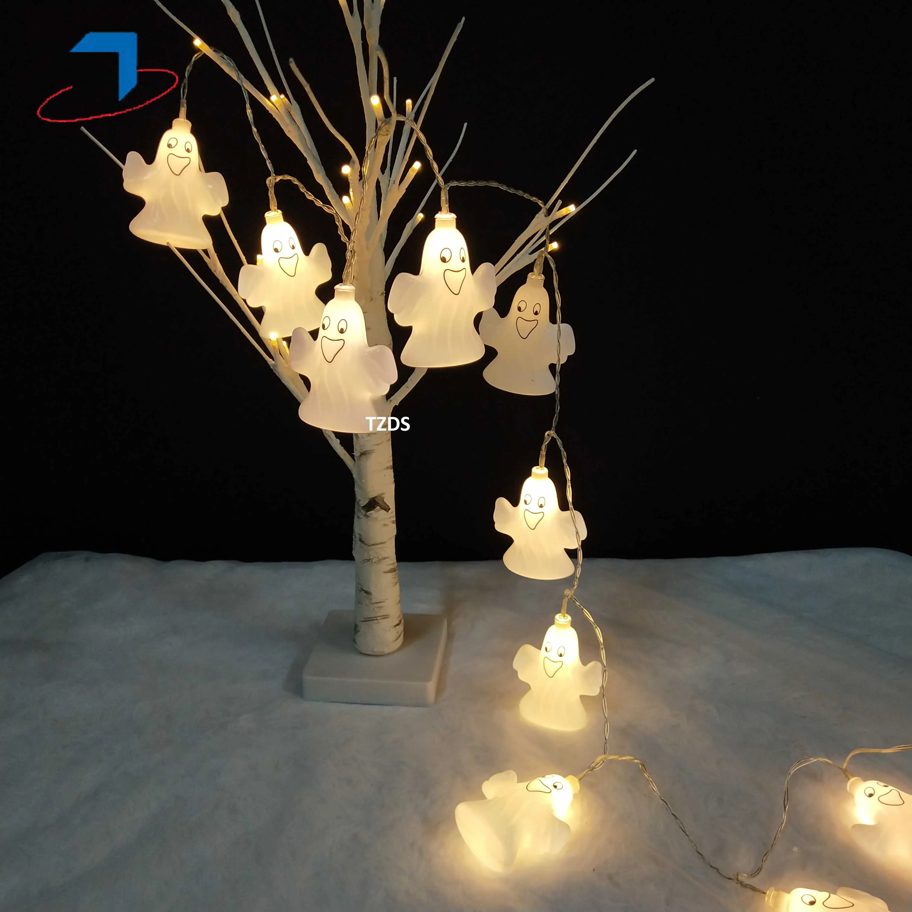 

Battery LED ghost String light for halloween holiday party Mall living room Decorative Indoor decoration для праздника