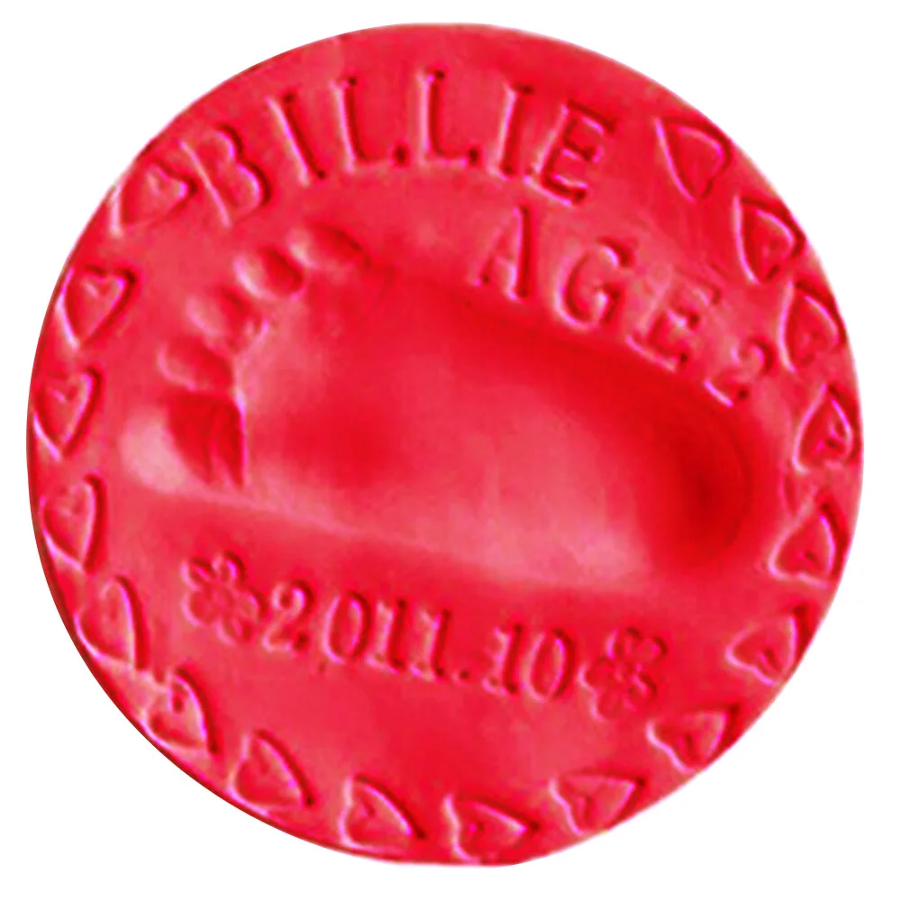 Baby Care Air Drying Clay Baby Handprint Footprint Imprint Kit Casting Parent-child Hand Inkpad Fingerprint Soft Clay