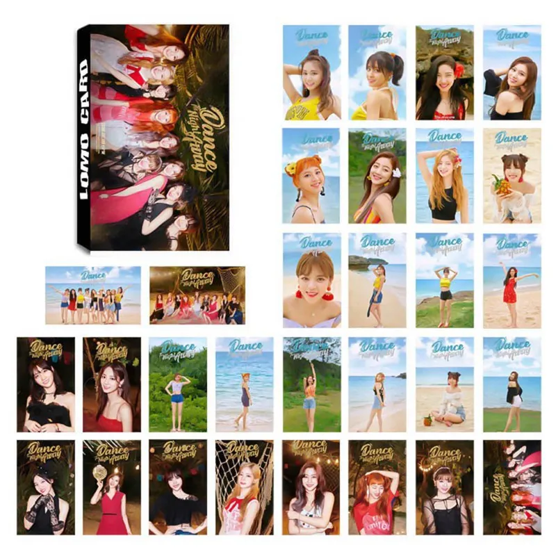 

30pcs/set K-POP TWICE Album SUMMER NIGHTS BLACKPINK Album SQUARE UP Self Made Paper Lomo Card Photo Card HD Photocard