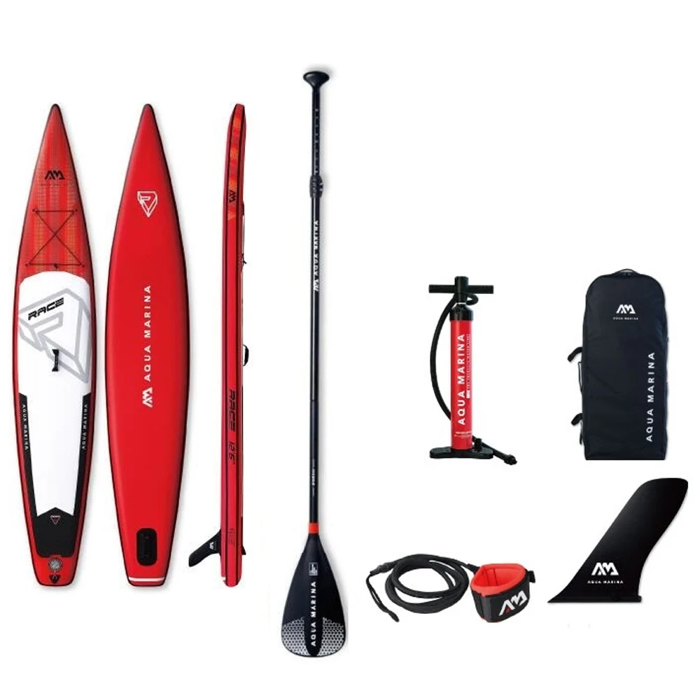 

RACE - 3.81m / 15cm Inflatable Sand Up SUP Paddle Racing Board with Carry Backpack / Air Pump / Fin / Safety Rope