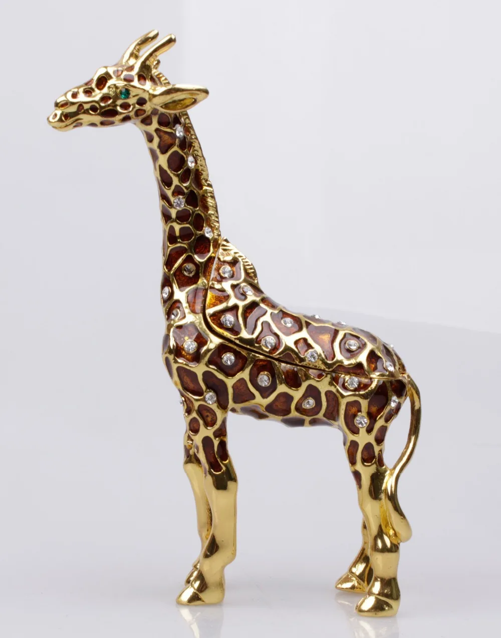 Giraffe Crystals Jewellery Jewelry Trinket Box Standing Giraffe