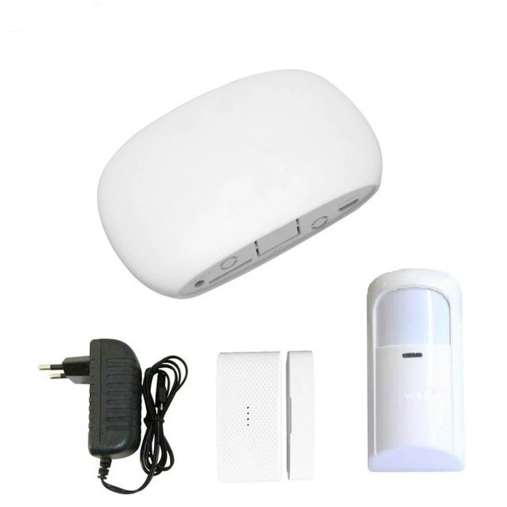 Super Mini WIFI Home Security Alarm System DIY Kit IOSAndroid Smart Phone App PIR Main Panel DoorWindow Sensor Burglar Alarm_1