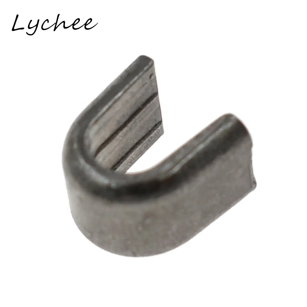 Lychee 20 шт. 8# серебристый черный цвет медь молния Топ металлический стопор DIY ручной работы Швейные Молнии конец аксессуары