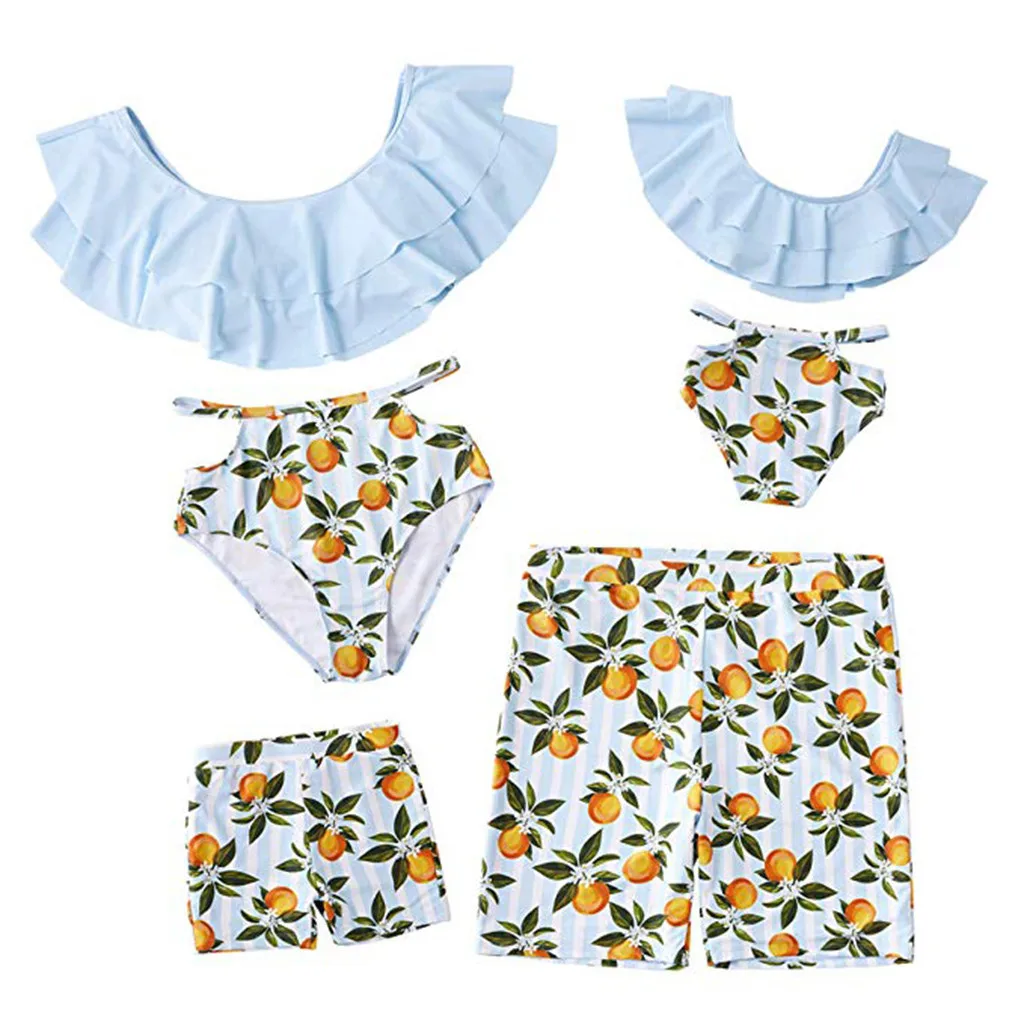 

mom and daughter swimsuits MommyMe Women Family Leaf mom and daughter bikini set Print Swimwear Swimsuit Set#ZH^4#G7