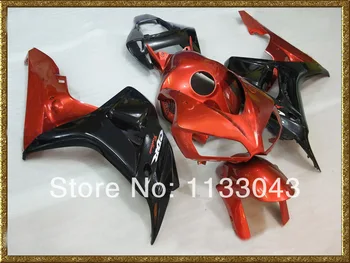 

100%Fit injection Fairings for HONDA CBR1000 06 07 red black CBR1000 RR 2006 2007 CBR 1000RR 06 07 fairing kits + Tank #S55TA