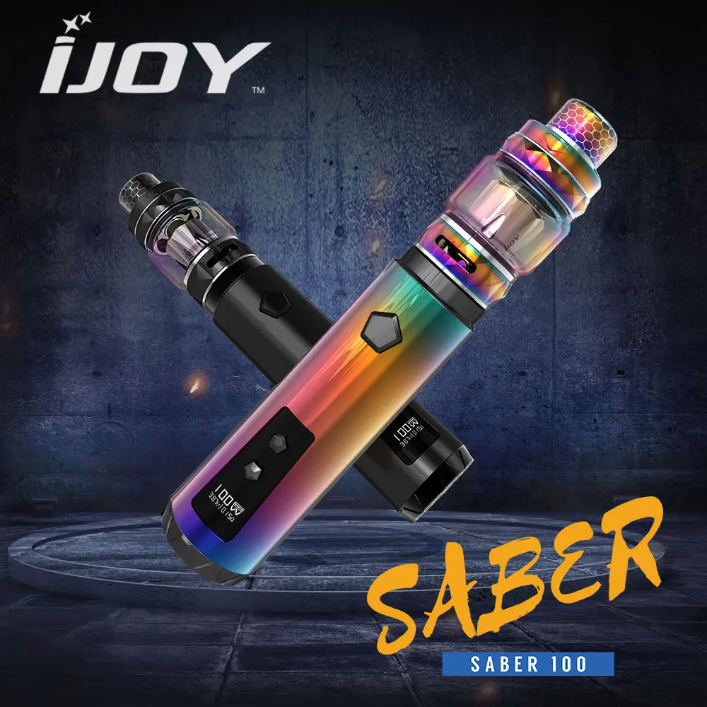 Электронная сигарета IJOY Saber 100 20700 VW с баком Diamond Subohm 5 мл и большим экраном макс.