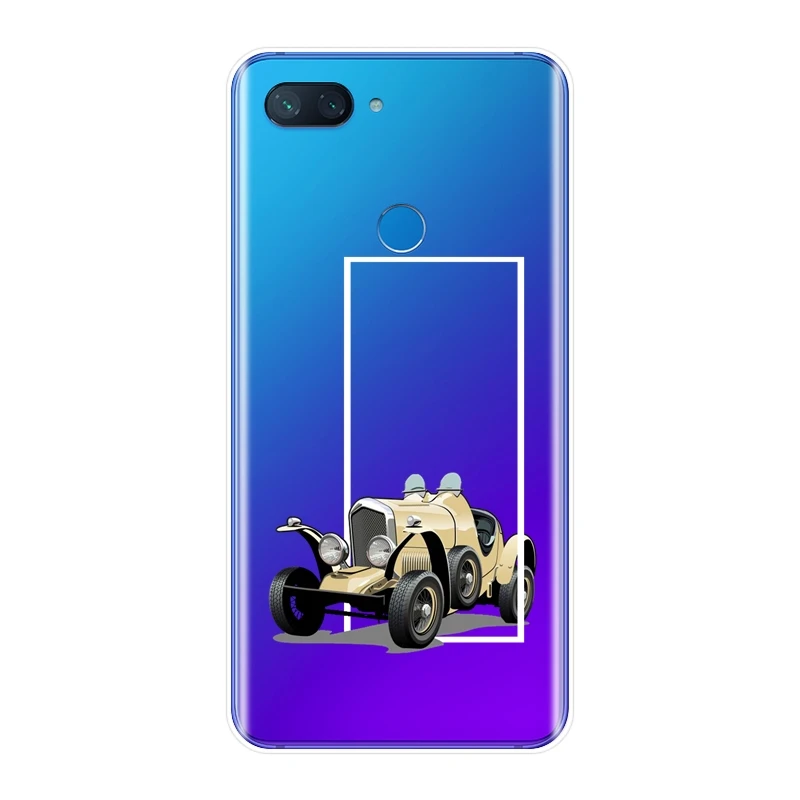 Ретро крутые Забавные 3D Автомобильные чехлы для телефонов Xiaomi Mi A1 A2 Lite 8 SE Мягкий
