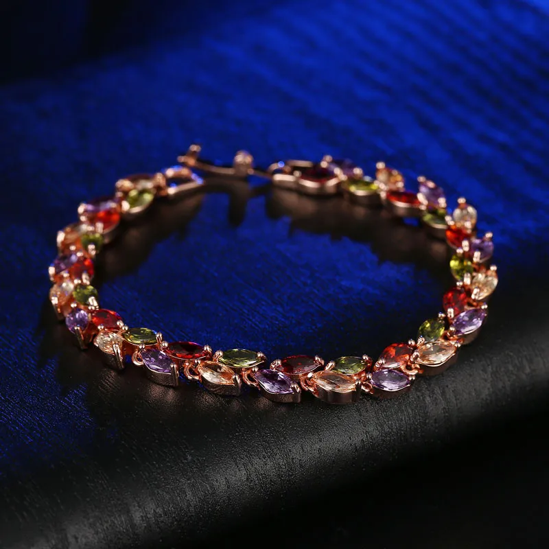 Женский браслет с фианитами золотистого цвета|bracelets for|bracelets for women weddingbracelet with |
