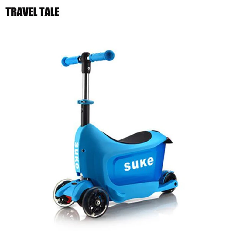 TRAVEL TALE scooter rolling suitcase car luggage for 2 3 years old kids
