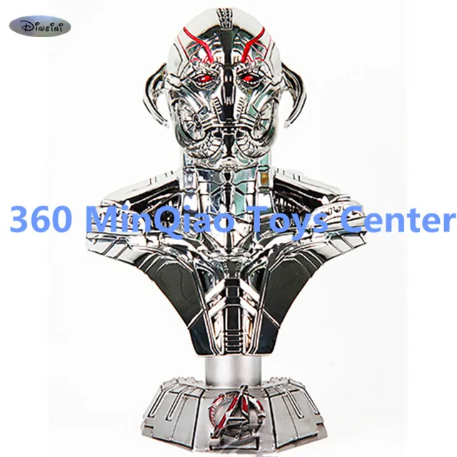 Cheap Marvel Statue Avengers: Age of Ultron Bust 1:2 Half-Length Photo Or Portrait Model Hand-Made Decoration Can Be Light WU848
