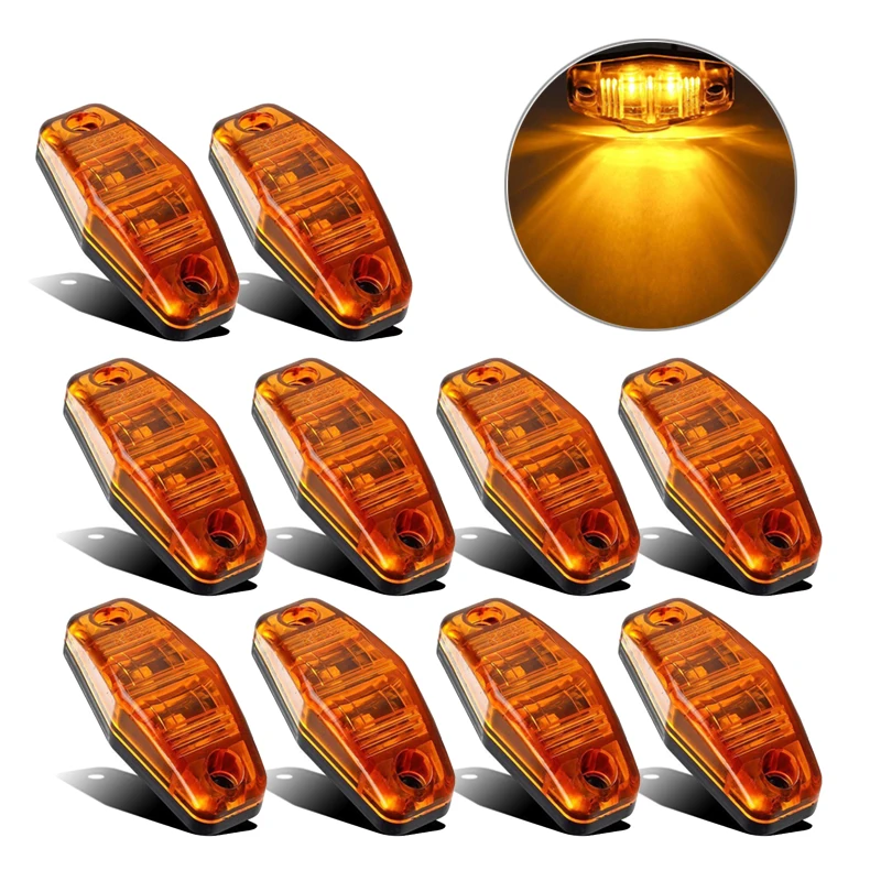 2/10pc 12V24V 2LEDs Truck Turn Indicators Lights Car Styling Car Side