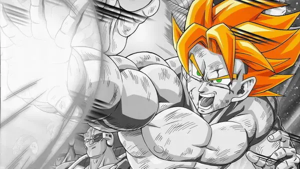 Qunexc-022 Dragon Ball Z-Гоку Борьба Hot Японии Аниме 43 &quotх 24&quot Плакат шелковый плакат