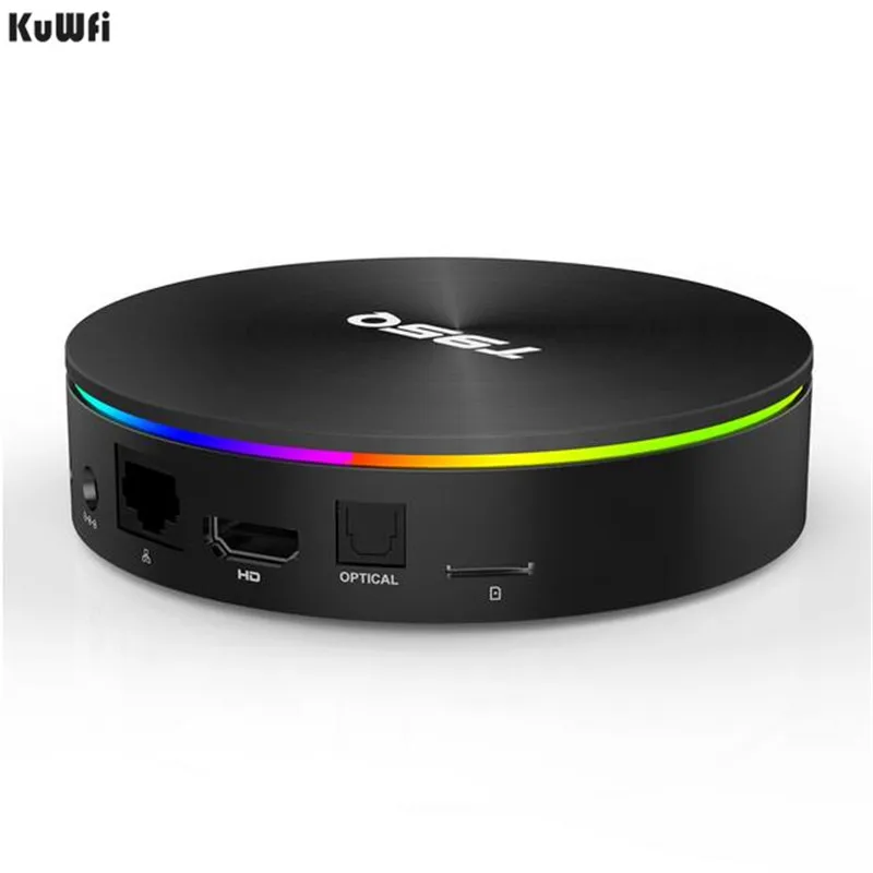 KuWFi Смарт ТВ приставка Android ТВ приставка 4G 32G 2,4G& 5,8G Wifi Bluetooth 4,1 S905X2 Четырехъядерный 4K 1080P Full HD Netflix плеер