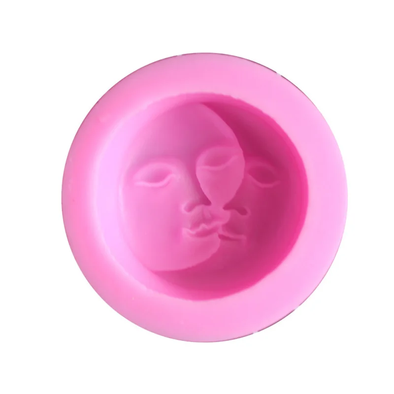 

Diy Silicone Fondant Cake molds 3D Moon Face Moulds Soap Mold Chocolate Mould For The Baking Tools Cake