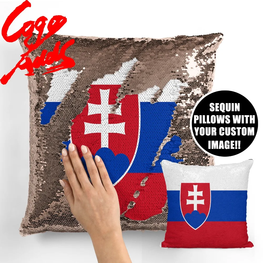 

Slovakia decorative throw pillows reversible mermaid sequin pillow case cover dropshipping