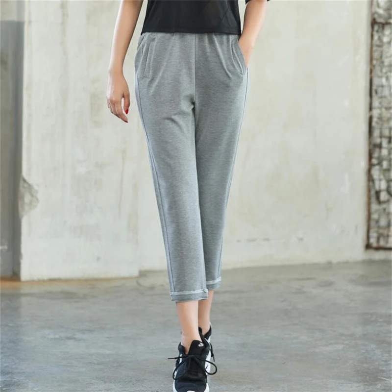 

2019 Jogging pants for women bodybuilding sports Pants Yoga gym fitness running loose slim trousers Wushu quick dry