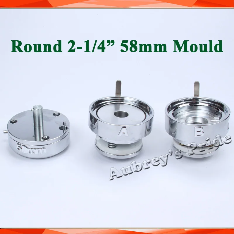 

Round 2-1/4"(58mm) Interchangeable Die Mould for New Pro Badge Machine Button Maker