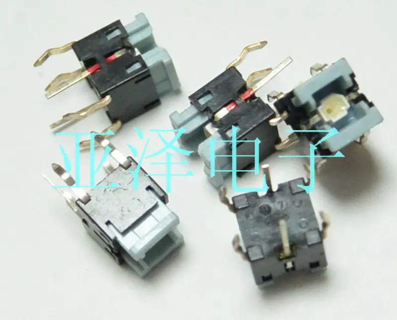 

20PCS/LOT Original ALPS Alps 6 * 6 * 7 with light touch switch, orange LED touch button