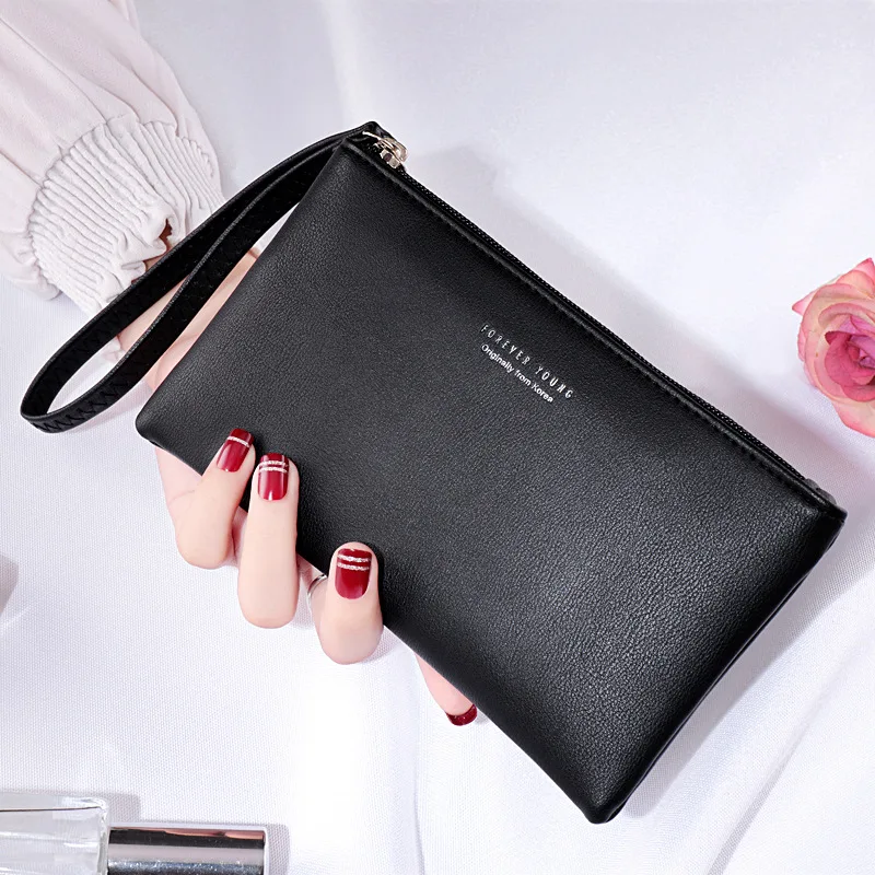 MONNET CAUTHY New Arrivals Women's Wallets Concise Leisure Fashion Cell Phone Pocket Solid Color Navy Blue Black Red Long Wallet MONNET CAUTHY New Arrivals Women's Wallets Concise Leisure Fashion Cell Phone Pocket Solid Color Navy Blue Black Red Long Wallet