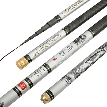

Ultra-light 3.6m/4.5m/5.4m/6.3m/7.2m Rod Fishing 64T Carbon Stream Rod Portable Telescopic Fishing Tackle SuperHard Fishing Rod