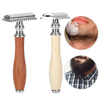 

New Restore Style Classic Wooden Handle Double Blade Manual for Gentleman Tool