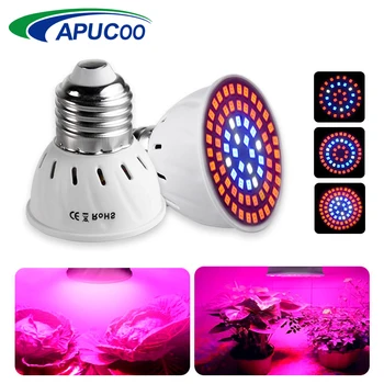 

E27 220V LED Grow Light Full Spectrum Indoor Fitolampy Phyto Lamp for Plants Hydroponics Flowers Vegetables Grow LED Spotlight