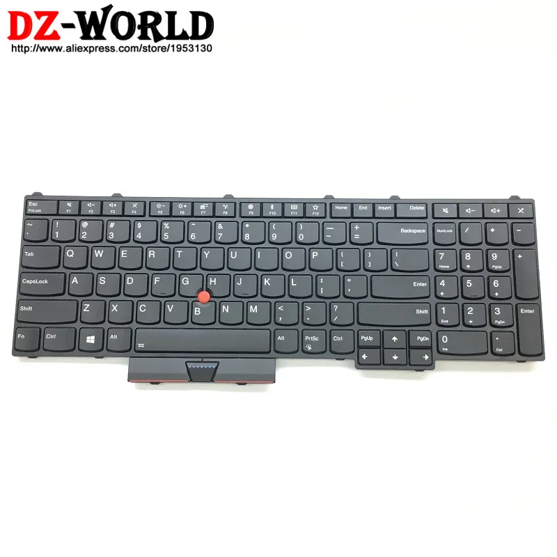  New/Orig US English Backlit Keyboard for Lenovo Thinkpad P51 P71 Backlight Teclado 01HW200 01HW282 