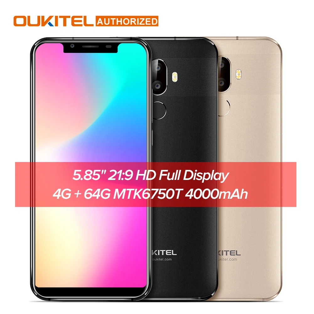 OUKITEL U18 5 85 &quotHD 21:9 полный Дисплей мобильный телефон 4G Оперативная память 64G