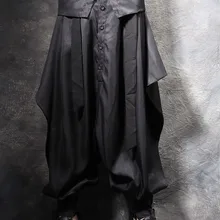 Новинка, Мужская одежда, стилист волос, модные мужские брюки-шаровары, персональные брюки, мужские брюки с большим шаговым швом, брюки, костюмы певицы