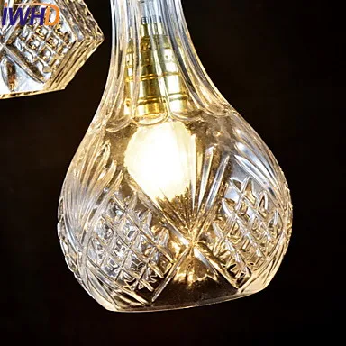 IWHD Glass Bottle Modern LED Pendant Lights Fixtures Home Indoor Lighting Hanging lamp Lustres Lamparas Colgantes IWHD Glass Bottle Modern LED Pendant Lights Fixtures Home Indoor Lighting Hanging lamp Lustres Lamparas Colgantes