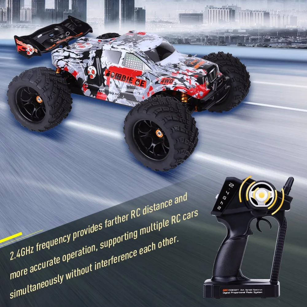 

NEW 1:8 RC Model Toy 2.4GHz RC Vehicle Resistant Wheels with Anti-skid Surface Remote Control Four-Wheel Drive 70KM/ H Car