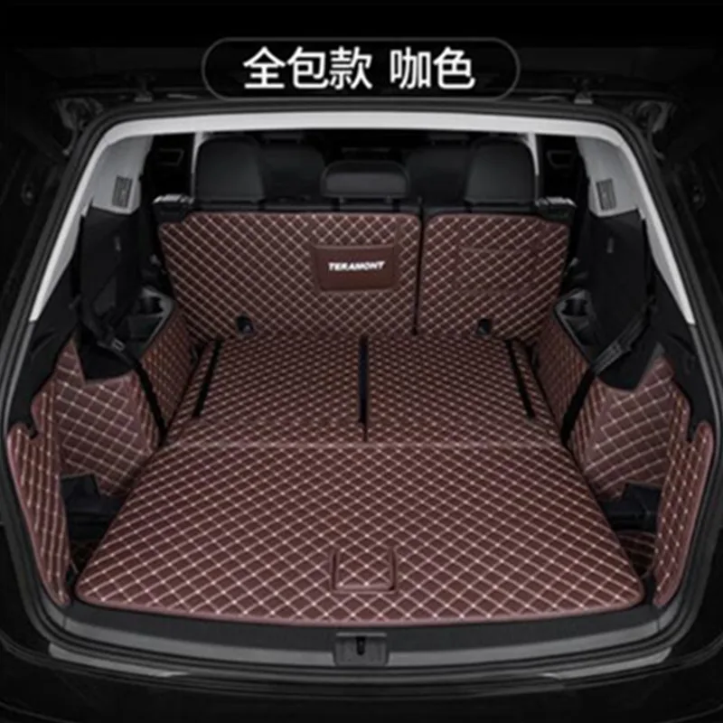 C Seven-seat выделенный полноразмерный багажник Коробка коврик ковёр коврик для Volkswagen Teramont/Atlas - Цвет: C