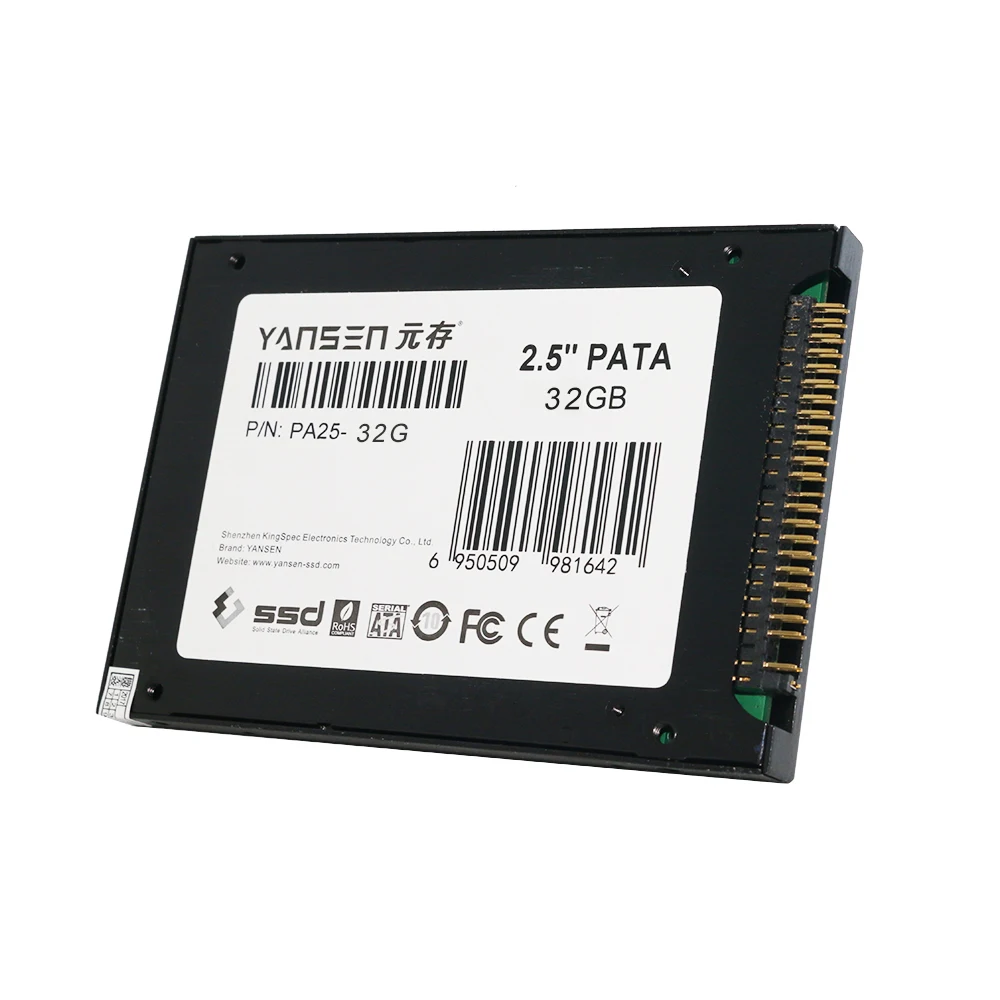 KingSpec SSD PATA(IDE) 2," 2,5 дюймов 256 ГБ 128 Гб 64 ГБ 32 ГБ 16 ГБ 8 Гб MLC цифровой твердотельный накопитель SSD для ПК компьютера ноутбука