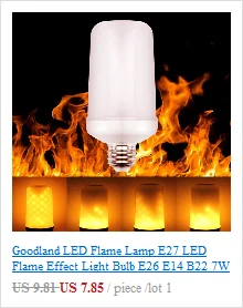 Goodland светодиодный светильник с датчиком гравитации, светодиодный светильник с эффектом пламени, 220 В, 110 В, мерцающий креативный декоративный светильник s