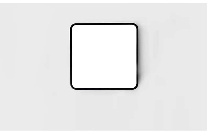 5 см толщина тонкий современный светодиодный белая Потолочная люстра черный диаметр 30 см круглый квадратный потолочный светильник для помещений для кухни прохода коридора