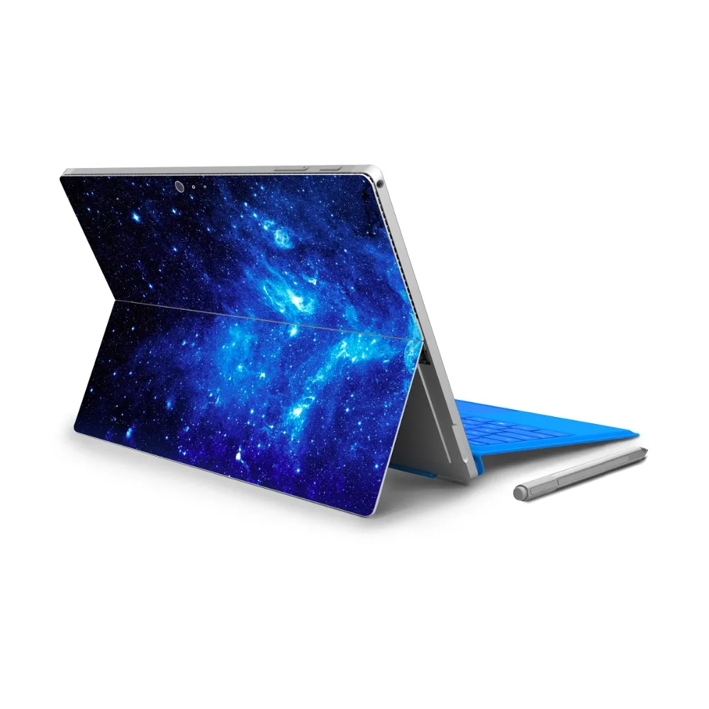 GOOYIYO-ل مايكرو سطح برو 4 الفينيل عودة اكواب رخامية اللوحي نتبووك Ultrabook ملصقا مليء بالنجوم الجلد شعار قطع