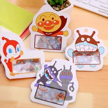 50pc/pack Anpanman Bacterial Boy DIY Stickers Kids Cartoon Transparent Waterproof Sticker Diary Album PDA Package Decorative