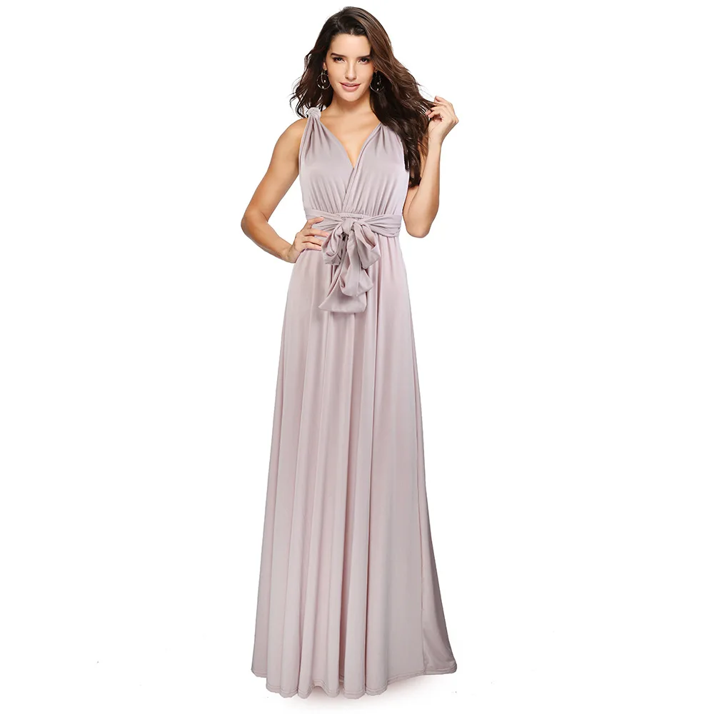 

Sexy Women Multiway Wrap Convertible Boho Maxi Club Ladies Dress Bandage Long Dress Party Bridesmaids Infinity Robe Women Dress