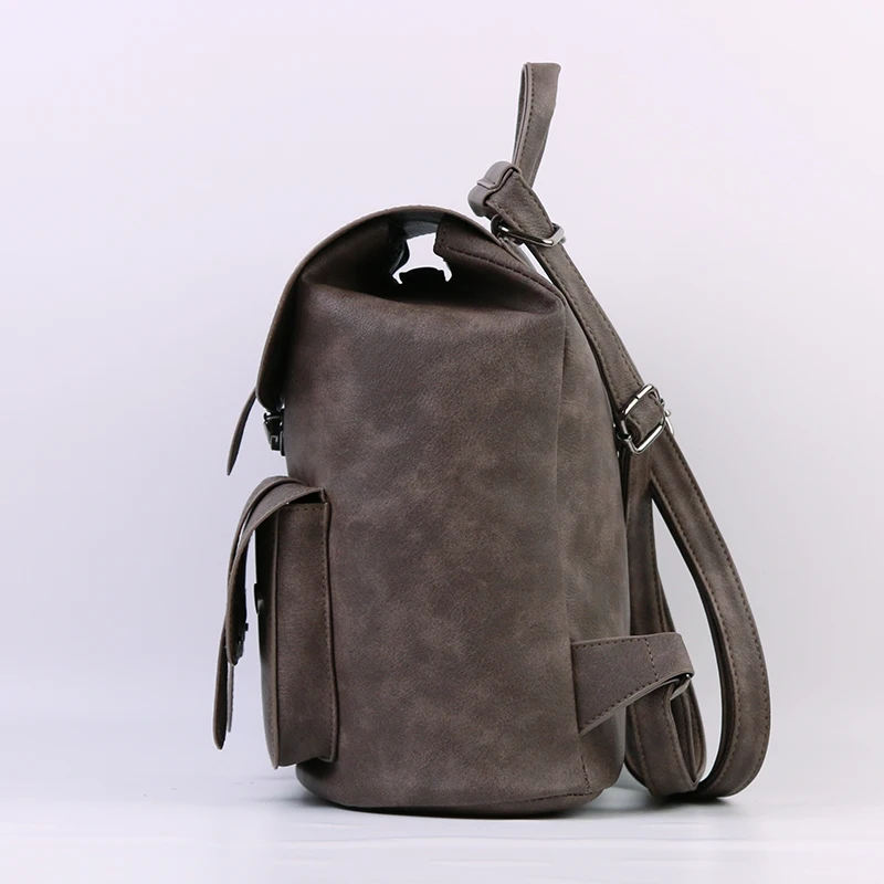  Toposhine New Design Women Backpack Solid Hasp Female Bag Fashion Girls School Bags Lady Soft PU Le - 32818284636